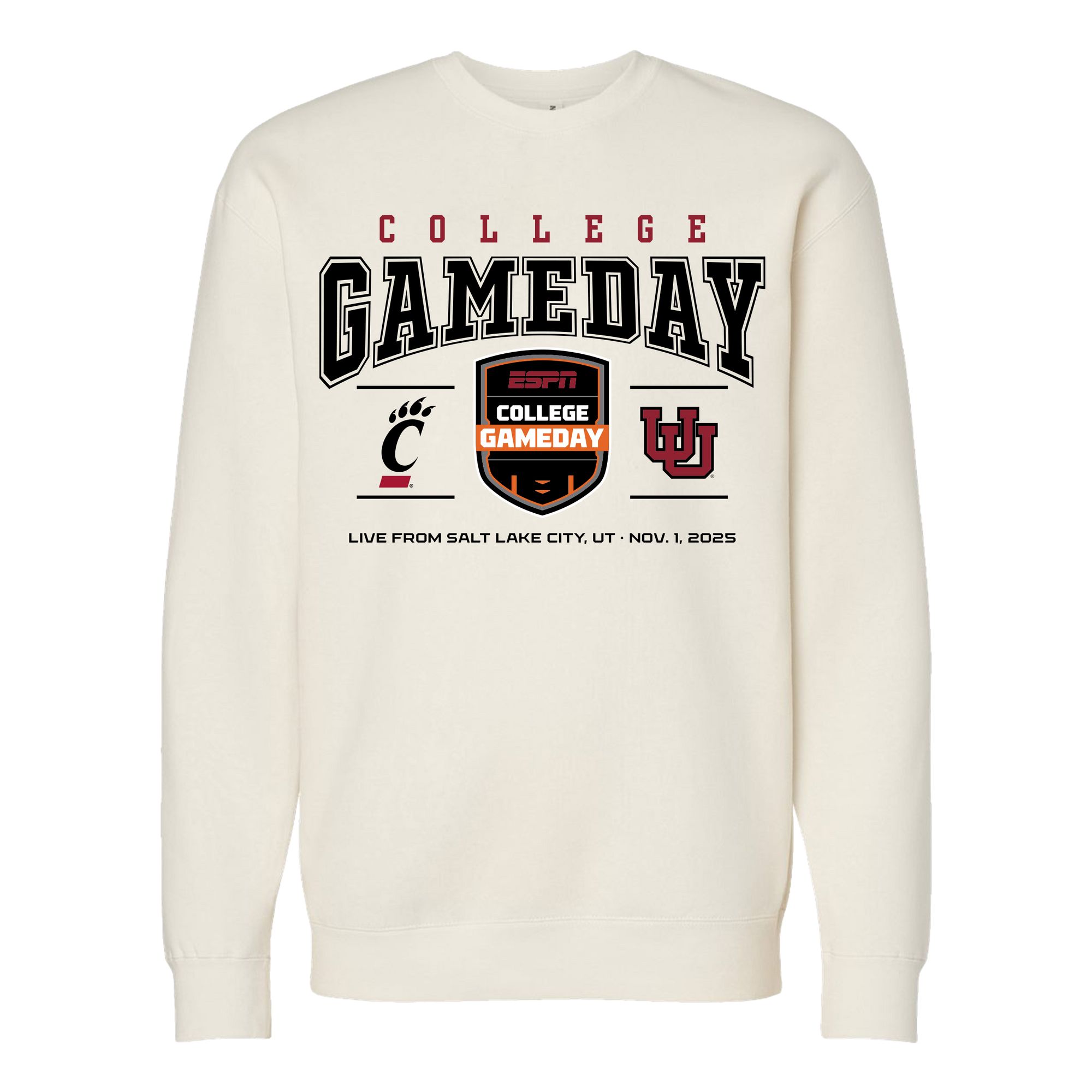College GameDay Cincinatti vs Utah Crewneck