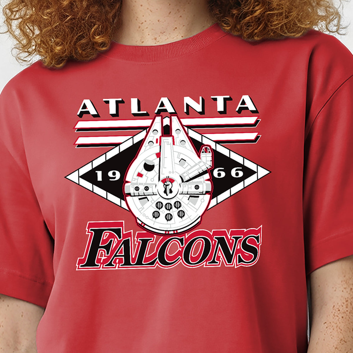 Disney X NFL Collab - Atlanta Falcons Ladies Tee