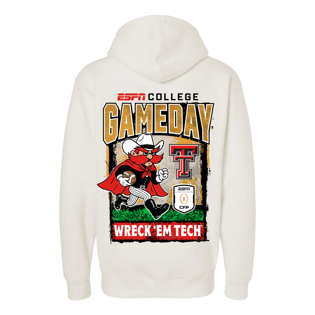 CFP '25|'26 Gameday Texas Tech Mascot Hoodie