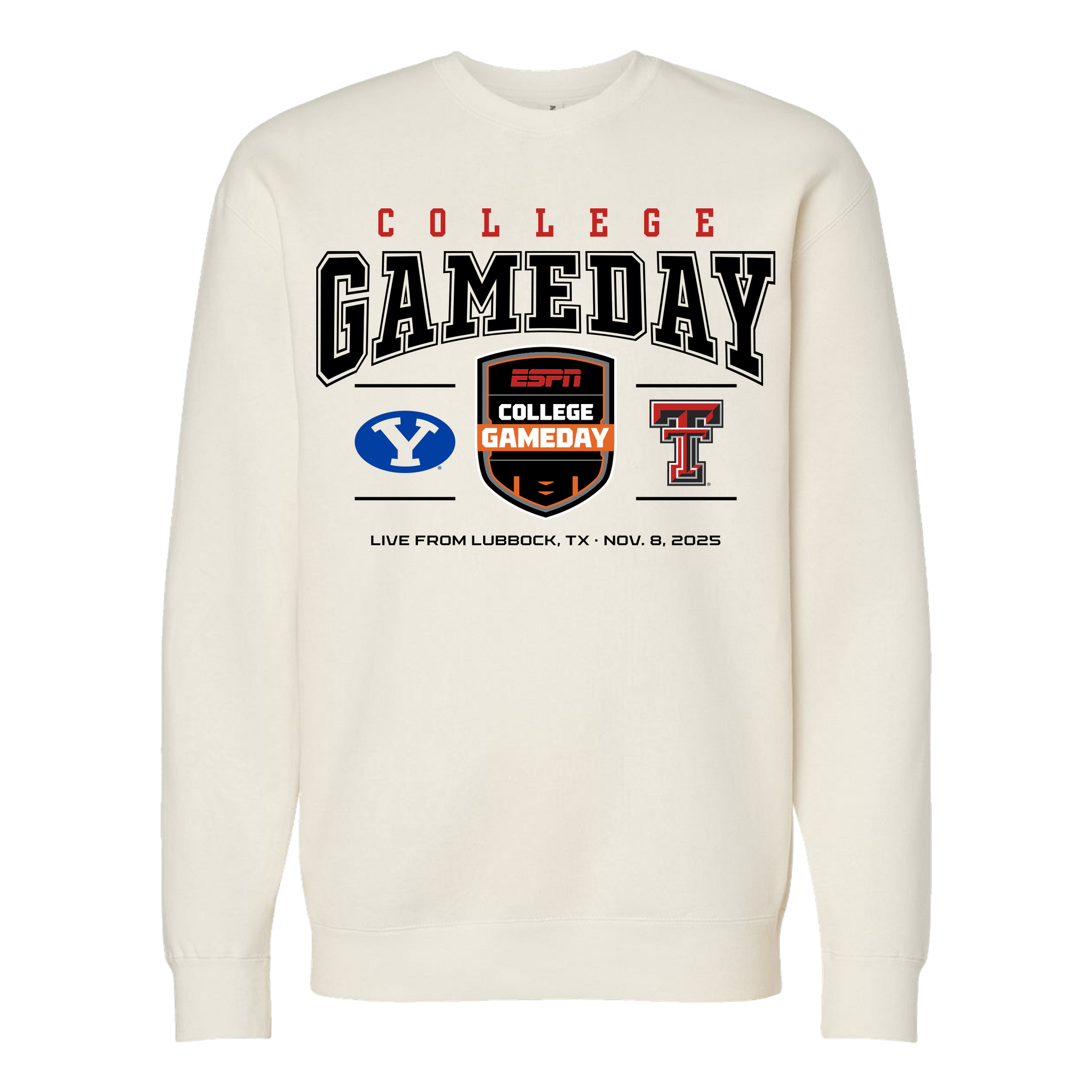 College GameDay BYU vs Texas Tech Crewneck