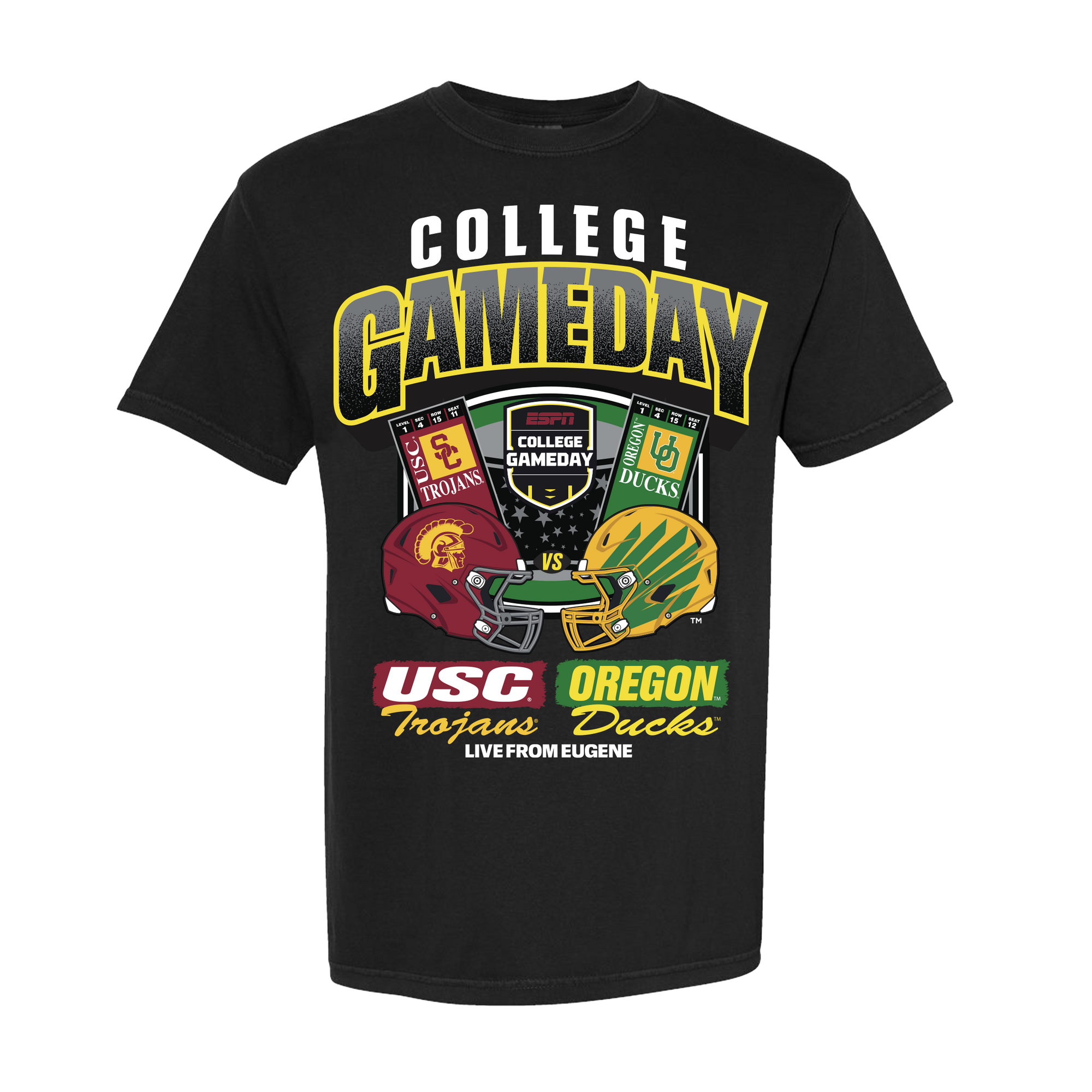 College GameDay USC vs. Oregon Ticket Tee