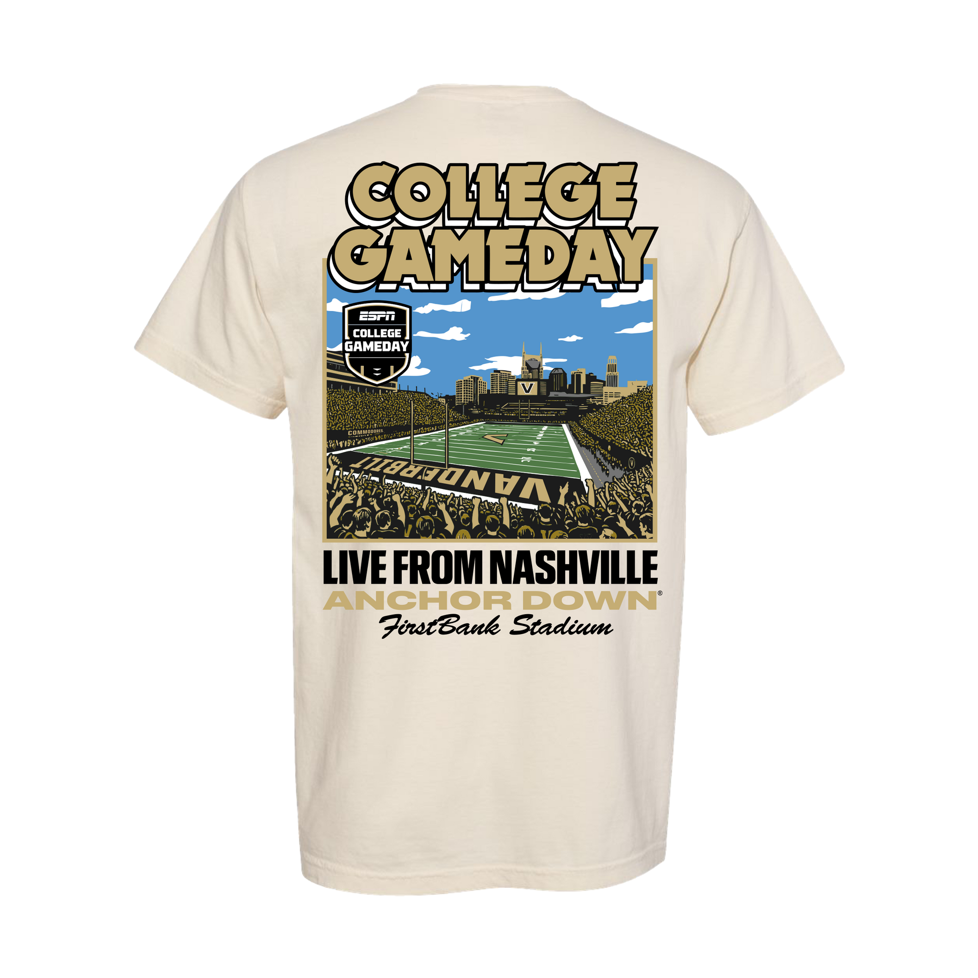 College GameDay Live From Nashville Anchor Down Tee