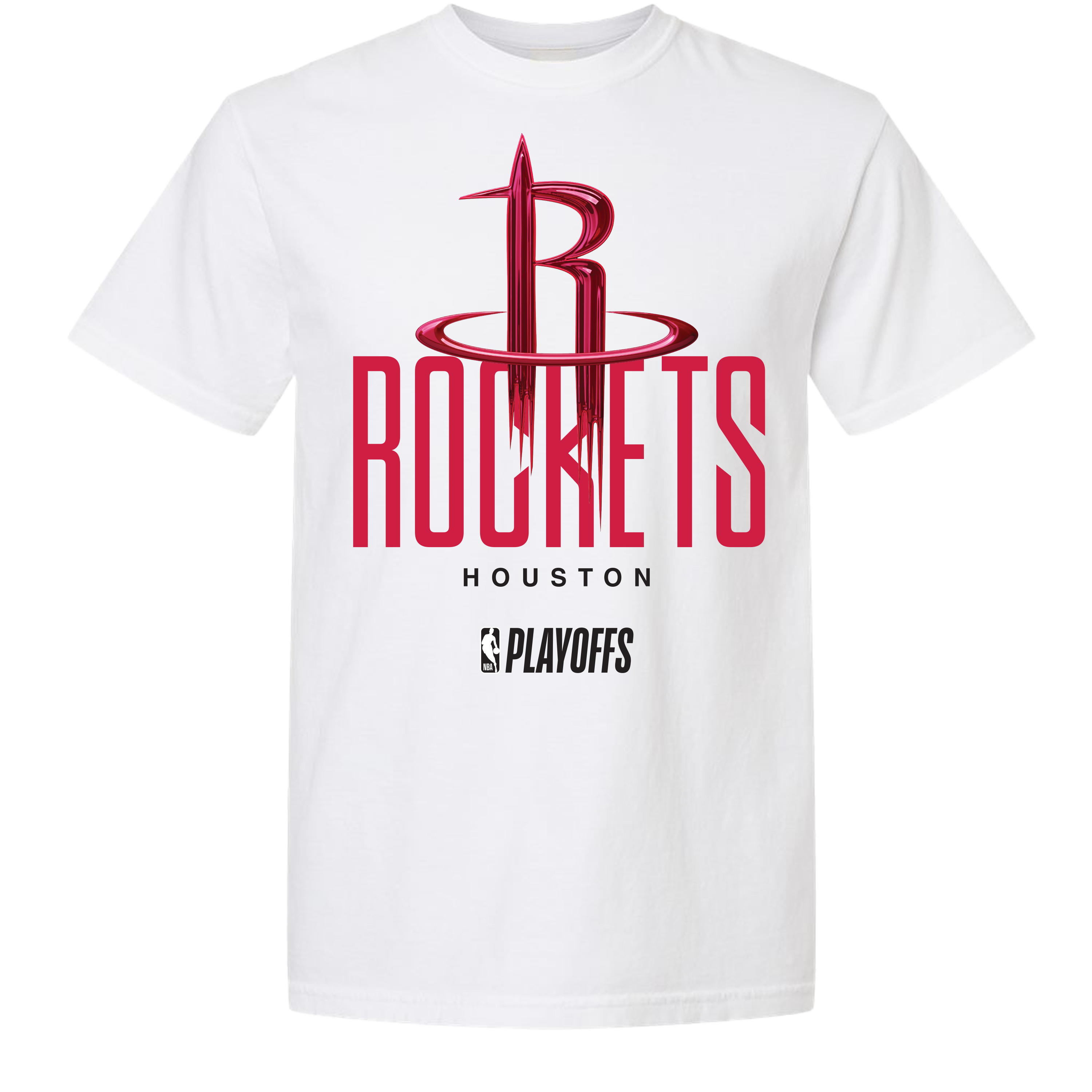 Houston Rockets Playoff White Tee by FISLL – ESPN Merch