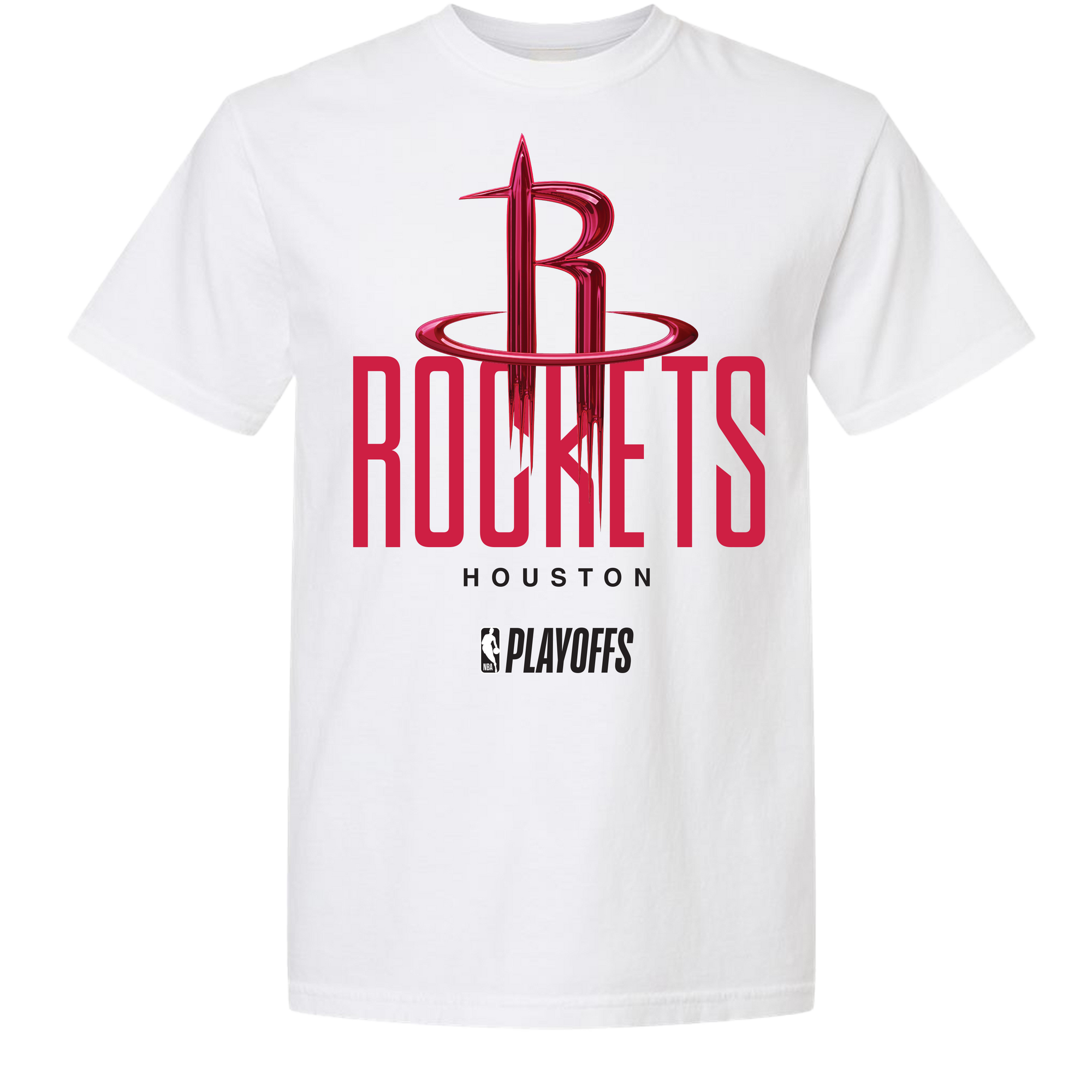 Houston Rockets Playoff White Tee by FISLL