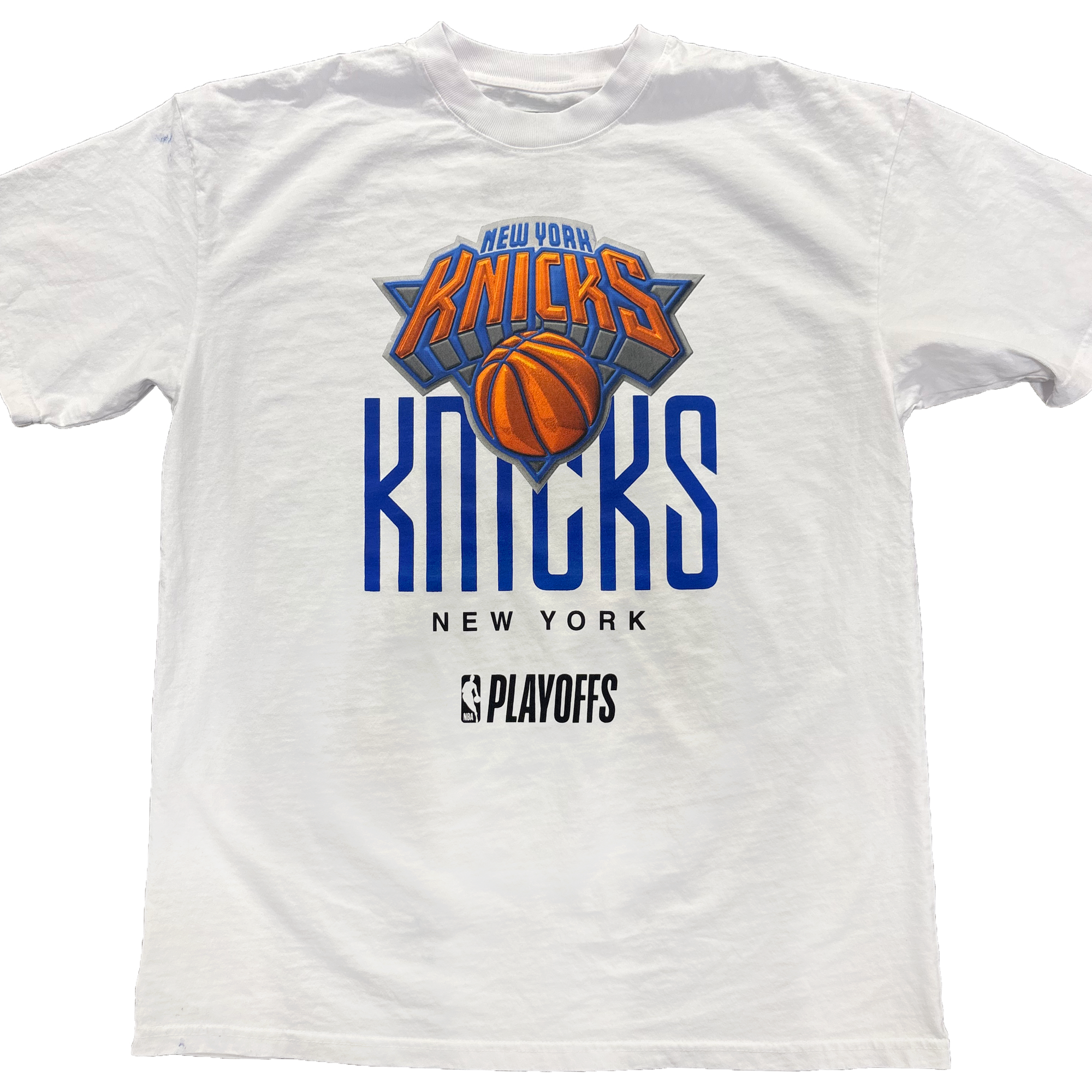 New York Knicks Playoff White Tee by FISLL