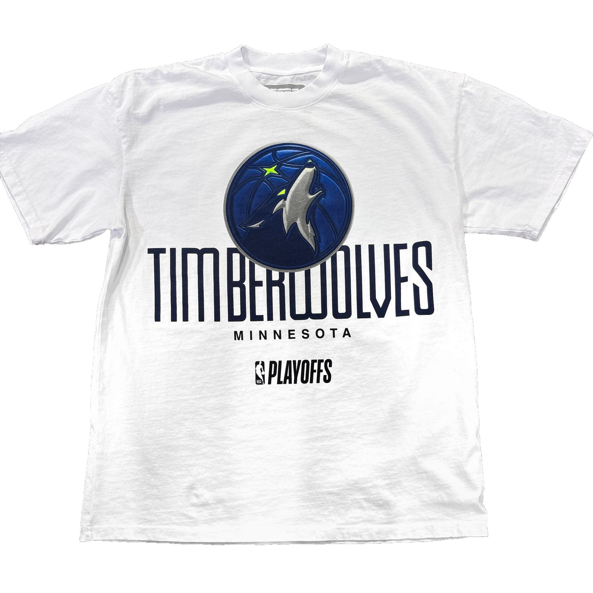 Minnesota Timberwolves Playoff White Tee by FISLL