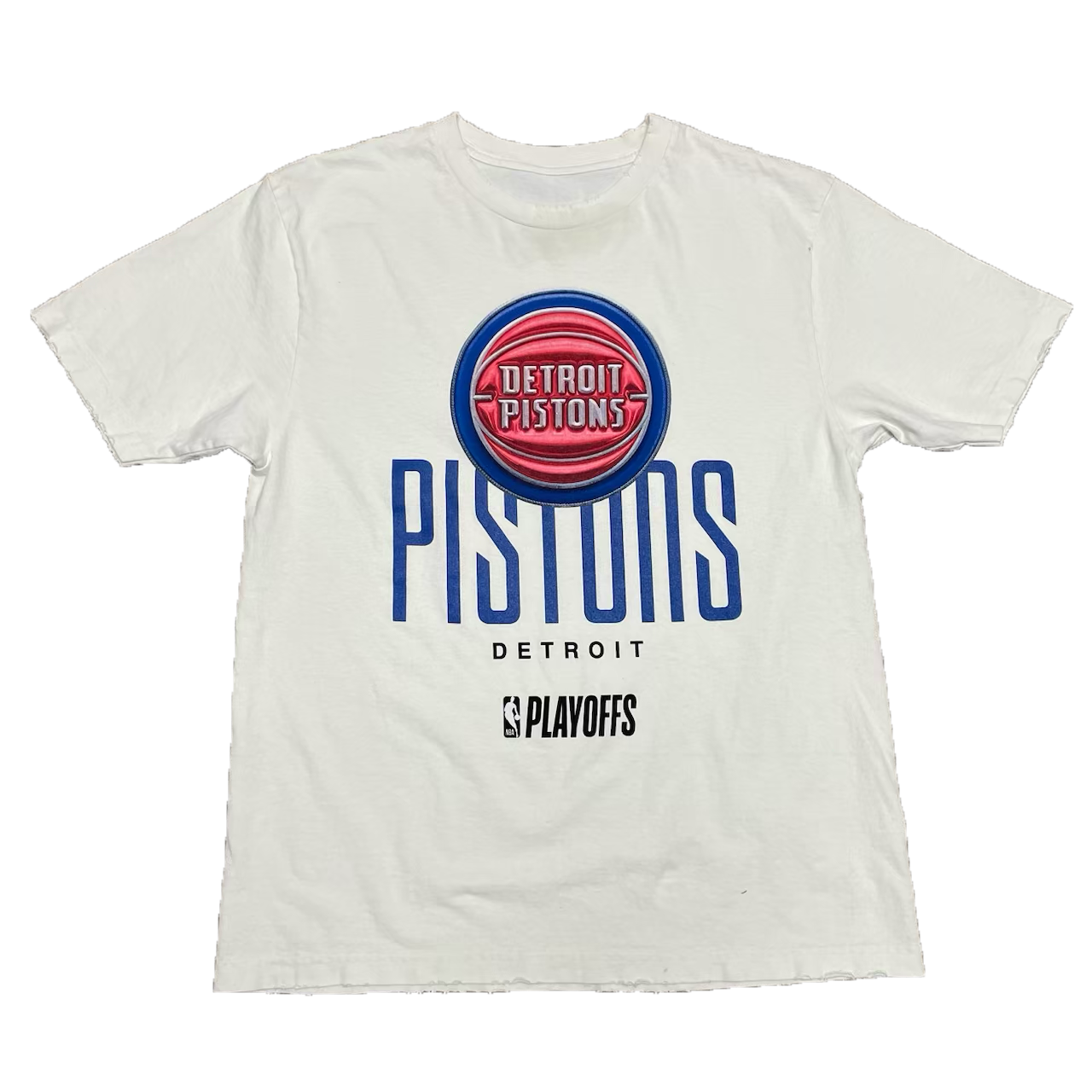 Detroit Pistons Playoff White Tee by FISLL