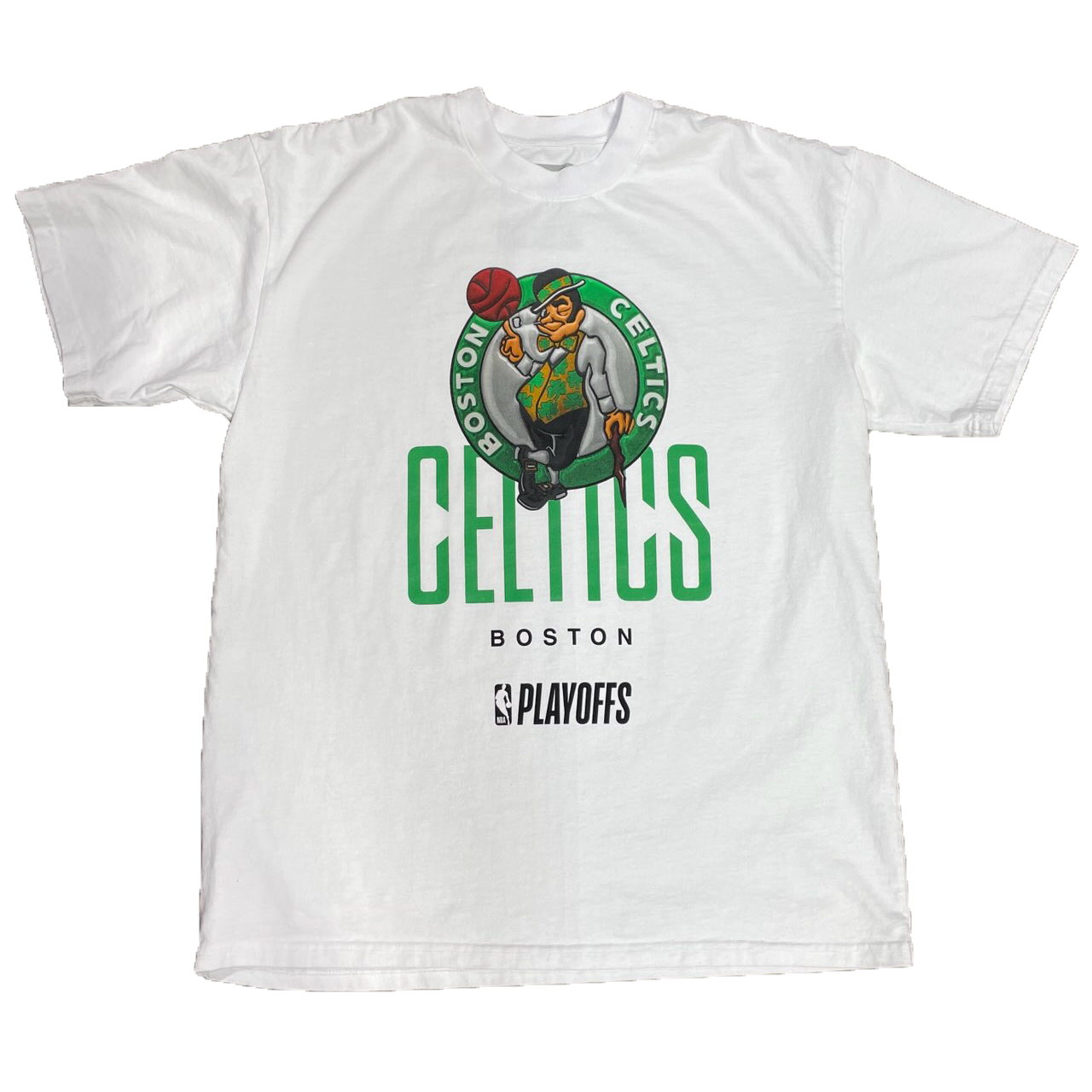 Boston Celtics Playoff White Tee by FISLL