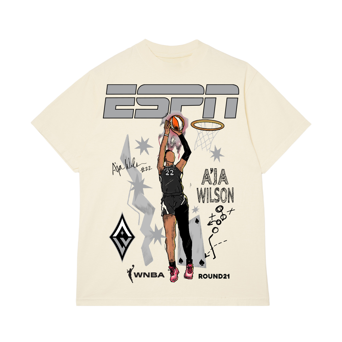WNBA Round21 A'Ja Wilson Tee
