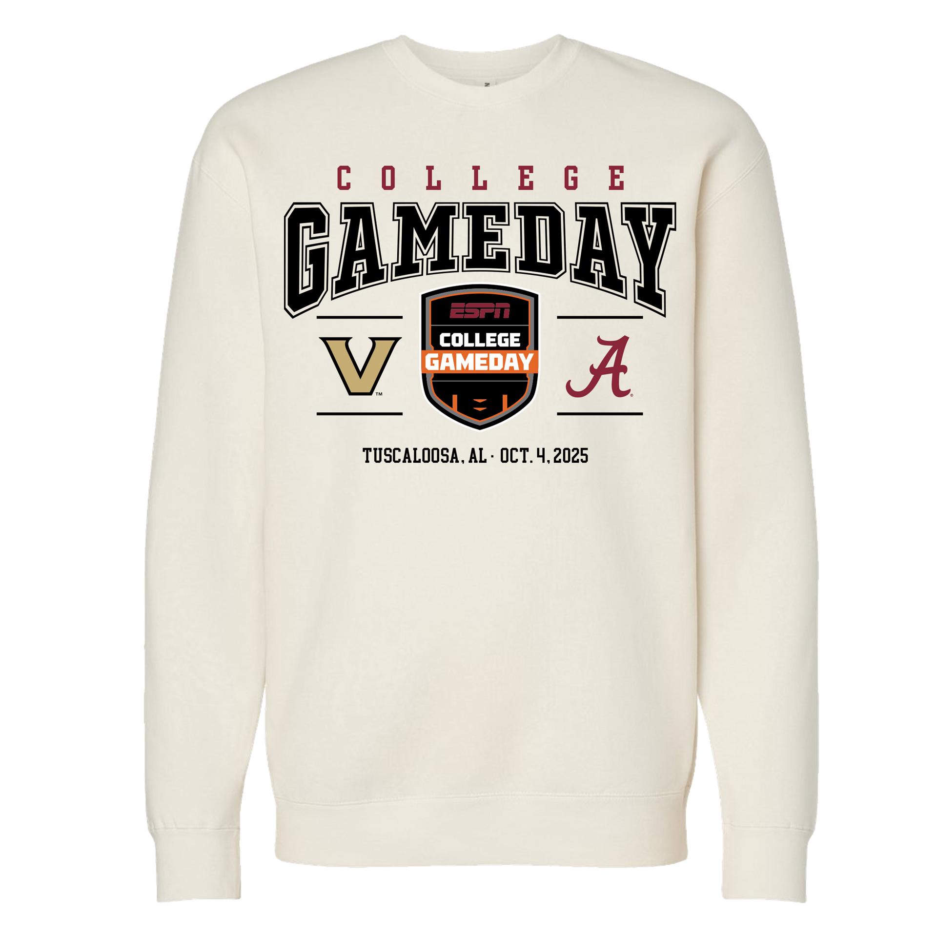 College GameDay Vanderbilt Alabama Crewneck – ESPN Merch