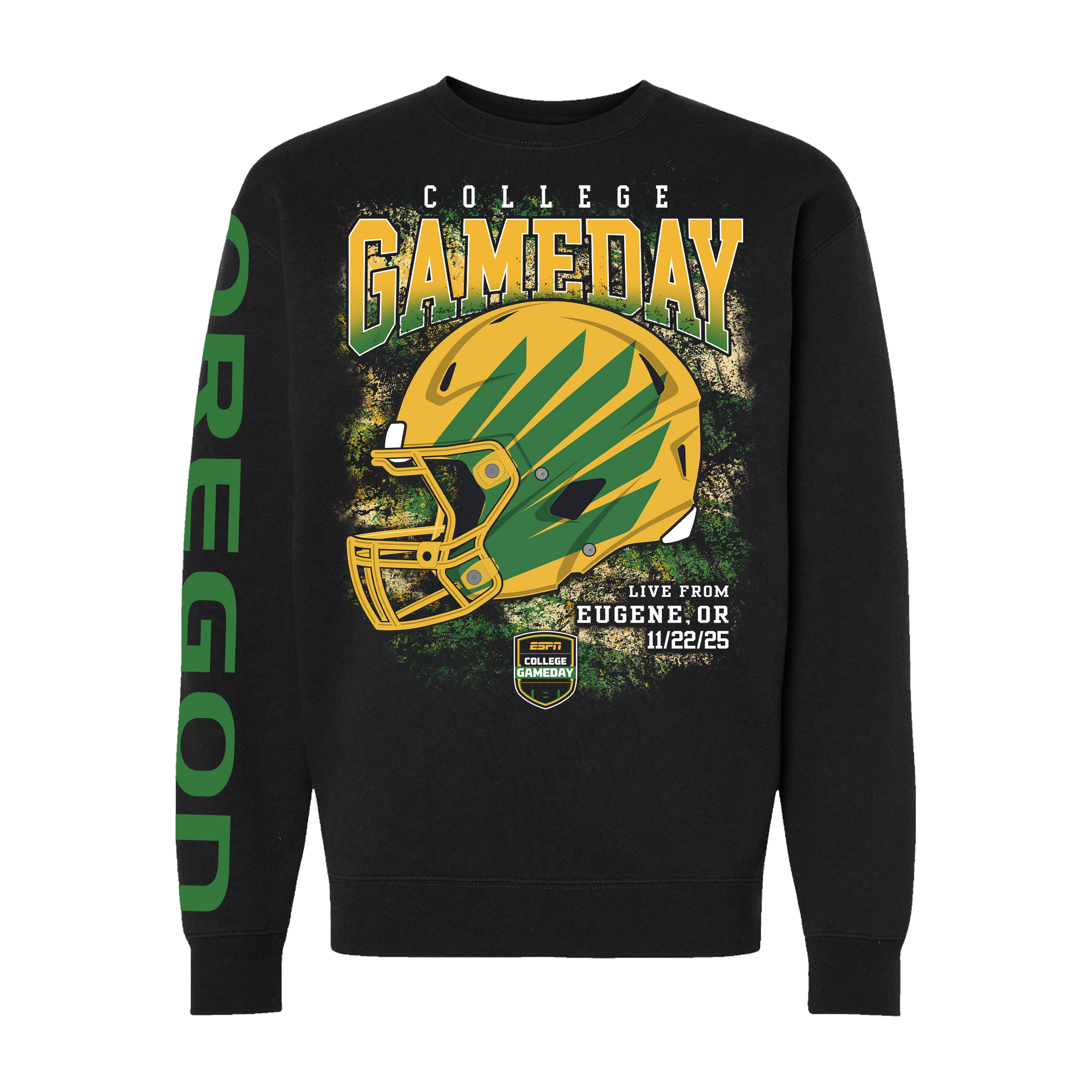 College GameDay Oregon Helmet Crewneck